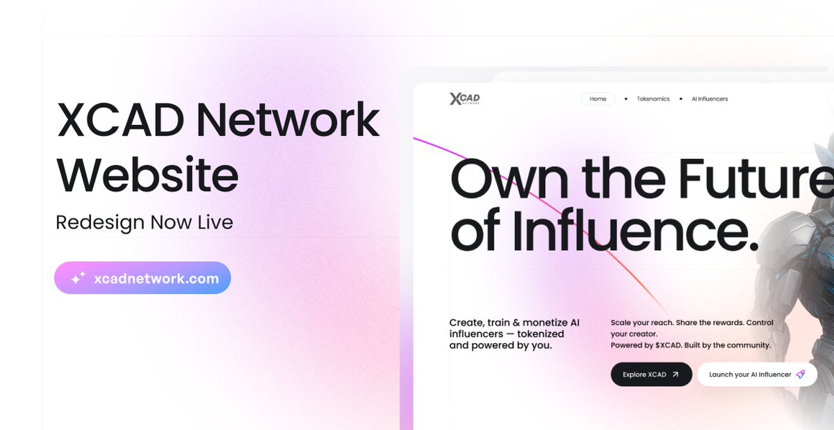 XcademyOfficial's tweet image. A new version of the XCAD Network website has gone live, incorporating our shift to AI features.

Further updates will be pushed on the website next week as we move closer to launch. 

xcadnetwork.com