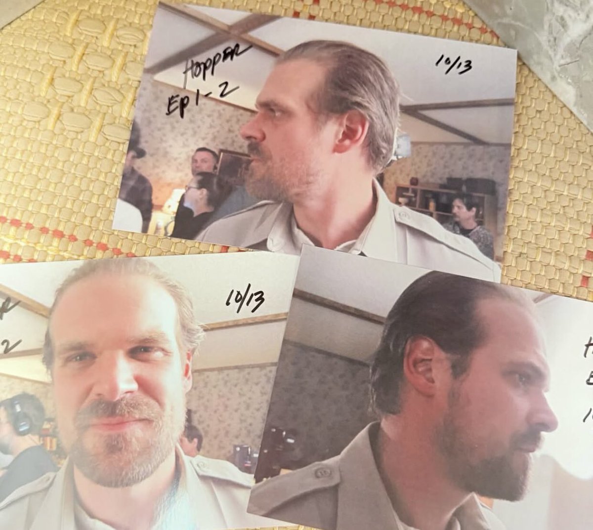 Updates_SThings's tweet image. New behind the scenes photos of David Harbour as Jim Hopper in 'STRANGER THINGS'!