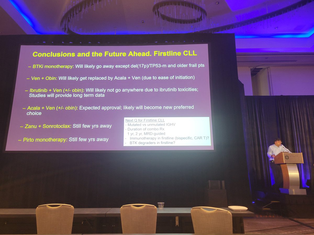 FadiHaddad_MD's tweet image. Excellent summary slides from @NitinJainMD on updates & future directions in chronic lymphocytic #leukemia #CLL #leusm @OncoAlert
‼️Exciting combination therapies & time-limited therapies coming