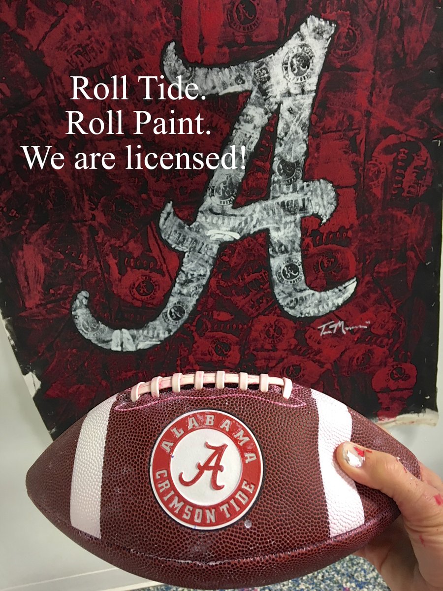 Tom Mosser Design (@tommosser) on Twitter photo Roll Tide… and Roll Paint!
We’ve officially been licensed by the University of Alabama & CLC to create and sell fine art prints and posters based on my paintings of the iconic Alabama “A” — painted creating using an actual Crimson Tide football.
<a href="/AlabamaFootba14/">AlabamaFootball</a> <a href="/UA_Athletics/">Alabama Athletics</a> Roll Tide… and Roll Paint!
We’ve officially been licensed by the University of Alabama & CLC to create and sell fine art prints and posters based on my paintings of the iconic Alabama “A” — painted creating using an actual Crimson Tide football.
<a href="/AlabamaFootba14/">AlabamaFootball</a> <a href="/UA_Athletics/">Alabama Athletics</a>