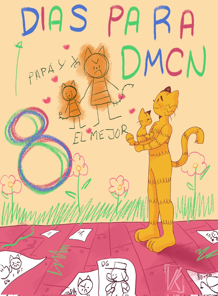 DM_Con_Mx's tweet image. Cuiden a sus gatitos, o podríanrayar sus paredes por la emocióndel evento. O pregunten a @sheepyl_lin quien atrapó a un lindo gatito con su padre inquietos por esta #DMCon