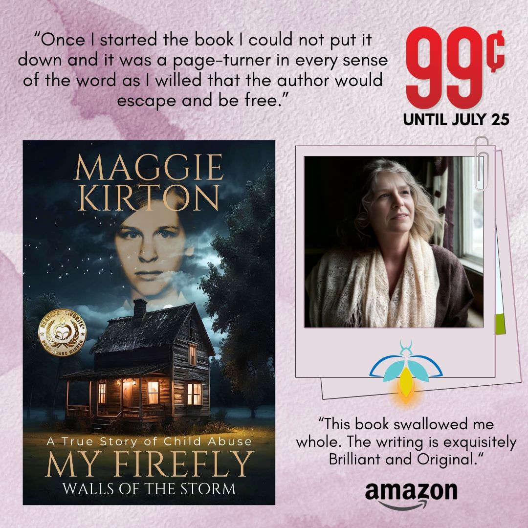 🌸 EEVA LANCASTER (@eevalancaster) on Twitter photo #99cents #bookpromo
It's horror... but not fiction.
Read the story of multi-award-winning author, Maggie Kirton.
♥️ MY FIREFLY. ♥️
👉 mybook.to/myfireflyMK
"This book is compelling, in the true meaning of the word."
<a href="/MaggieKirton57/">Maggie Kirton's The Sagaman Series</a> #childabuse #truestory #abuse #memoir #99cents #bookpromo
It's horror... but not fiction.
Read the story of multi-award-winning author, Maggie Kirton.
♥️ MY FIREFLY. ♥️
👉 mybook.to/myfireflyMK
"This book is compelling, in the true meaning of the word."
<a href="/MaggieKirton57/">Maggie Kirton's The Sagaman Series</a> #childabuse #truestory #abuse #memoir