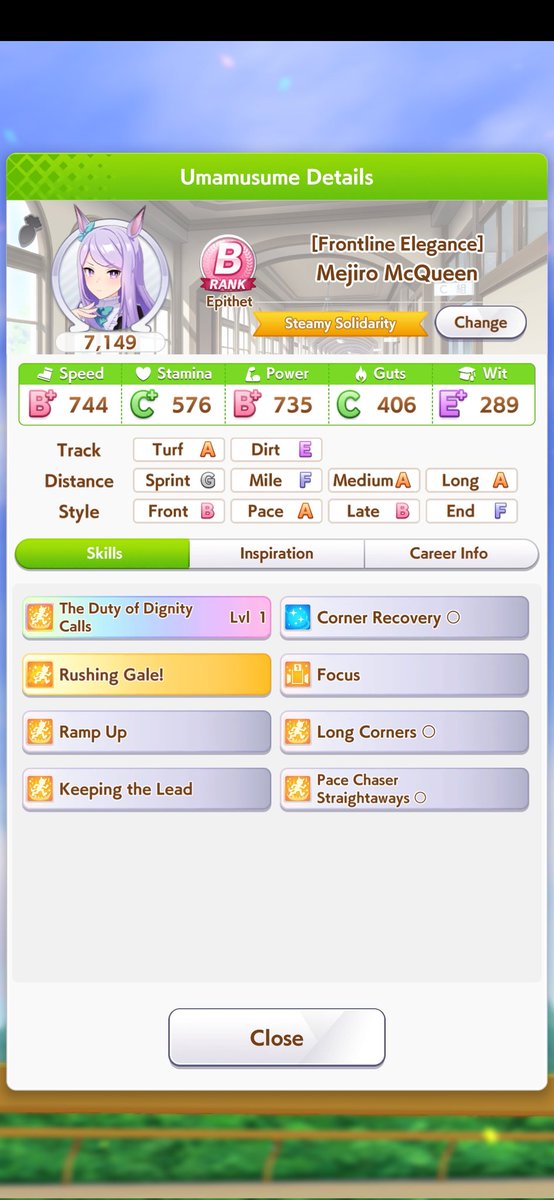 DisguyL's tweet image. (Disregard my training regiment, even I don't understand my method)

MEJIRO MCQUEEN MY BELOVED