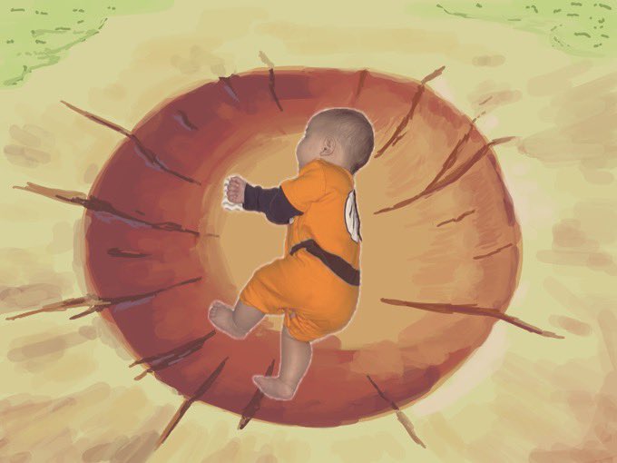 Outegrals's tweet photo. Little girl hitting the Yamcha https://t.co/orlUNJm4Ic