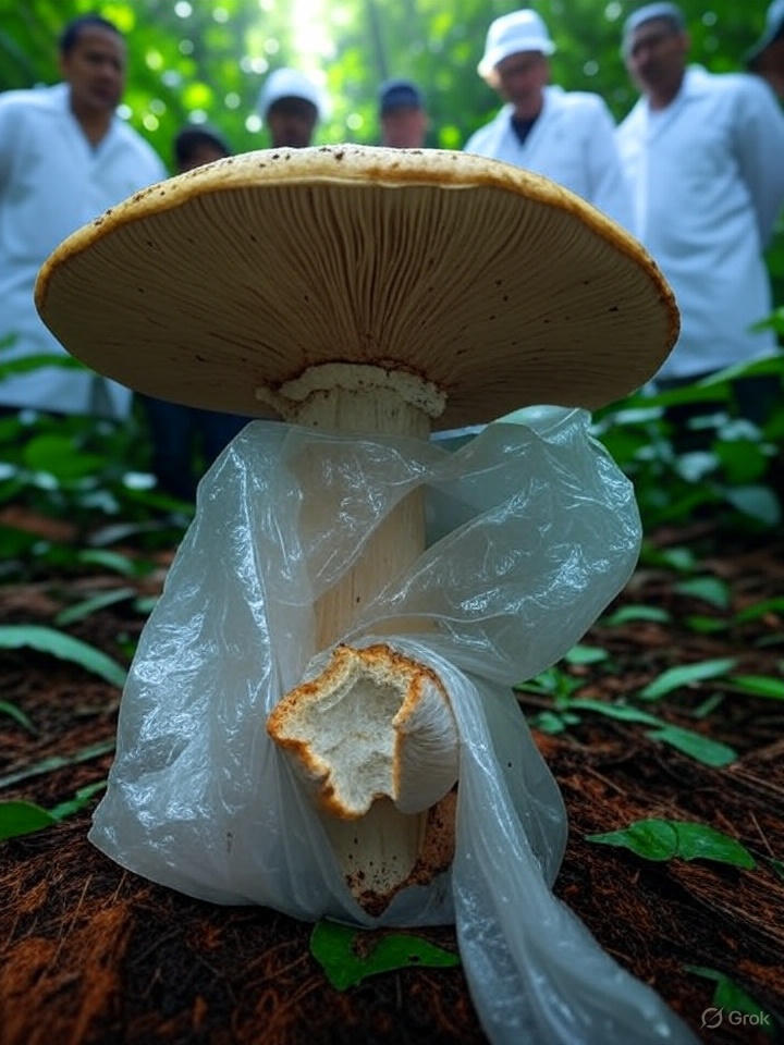 vikasarora122's tweet image. Researchers discovered a fungus in the Amazon rainforest capable of consuming and breaking down plastic, potentially offering a significant solution to global plastic waste.
#AmazonFungus #PlasticEatingFungus #EcoSolution #PlasticWaste #RainforestDiscovery #SustainableFuture…