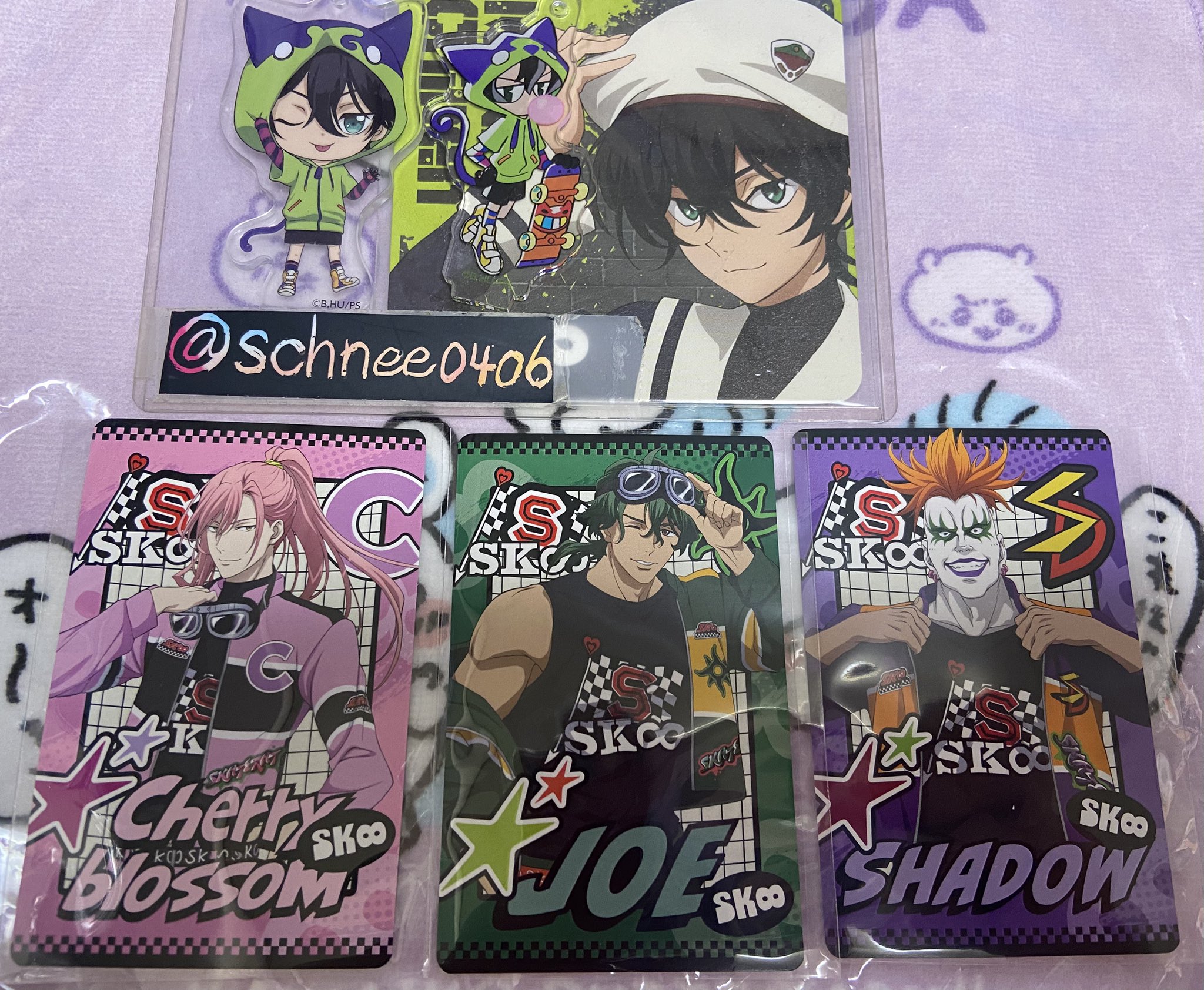 SK∞ チェリー ジョー シャドウ 切手型アクキー ハイキュー!! 切り絵シリーズ vol.5 アクリルキーホルダー