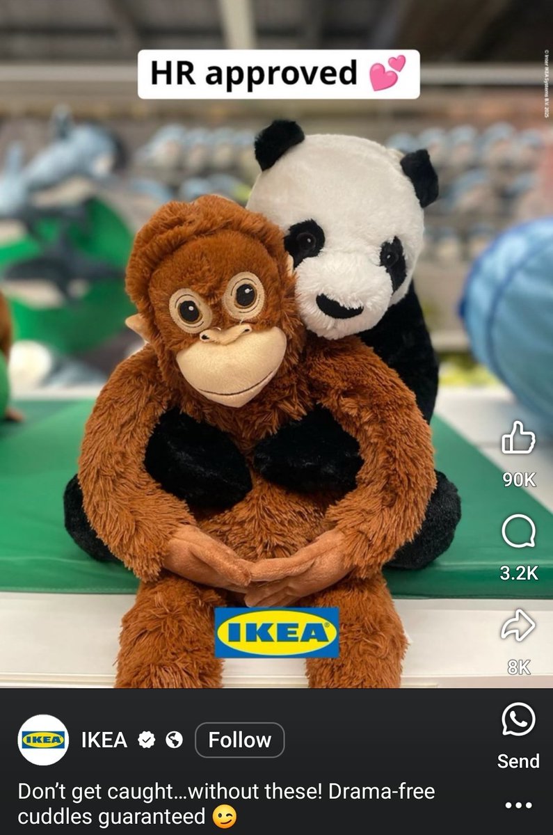 😆 @ikea FTW on meme marketing.