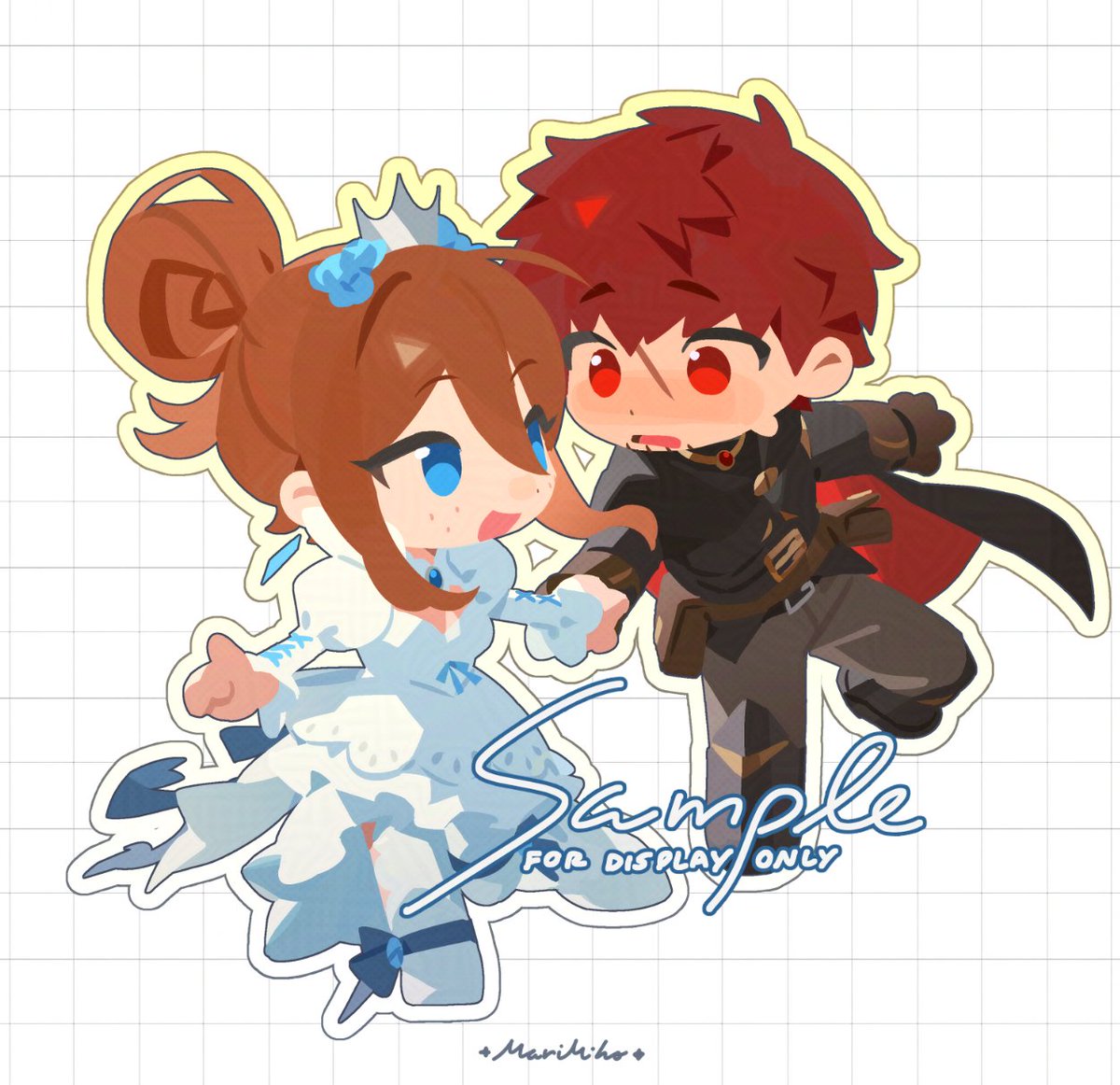 marimihoo's tweet image. Characters from @ oiiChyo ! 🩵❤️Thank you so much!! #VGenComm