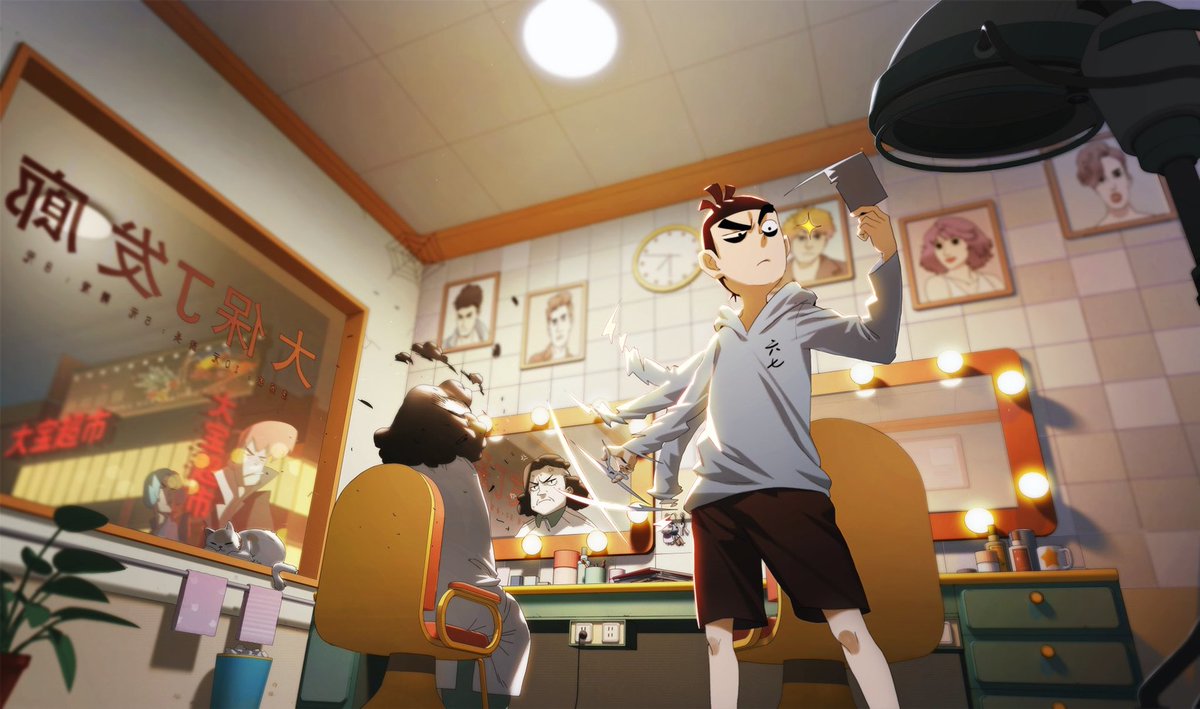 Seven (Viendo Scissor Seven por primera vez) tweet media