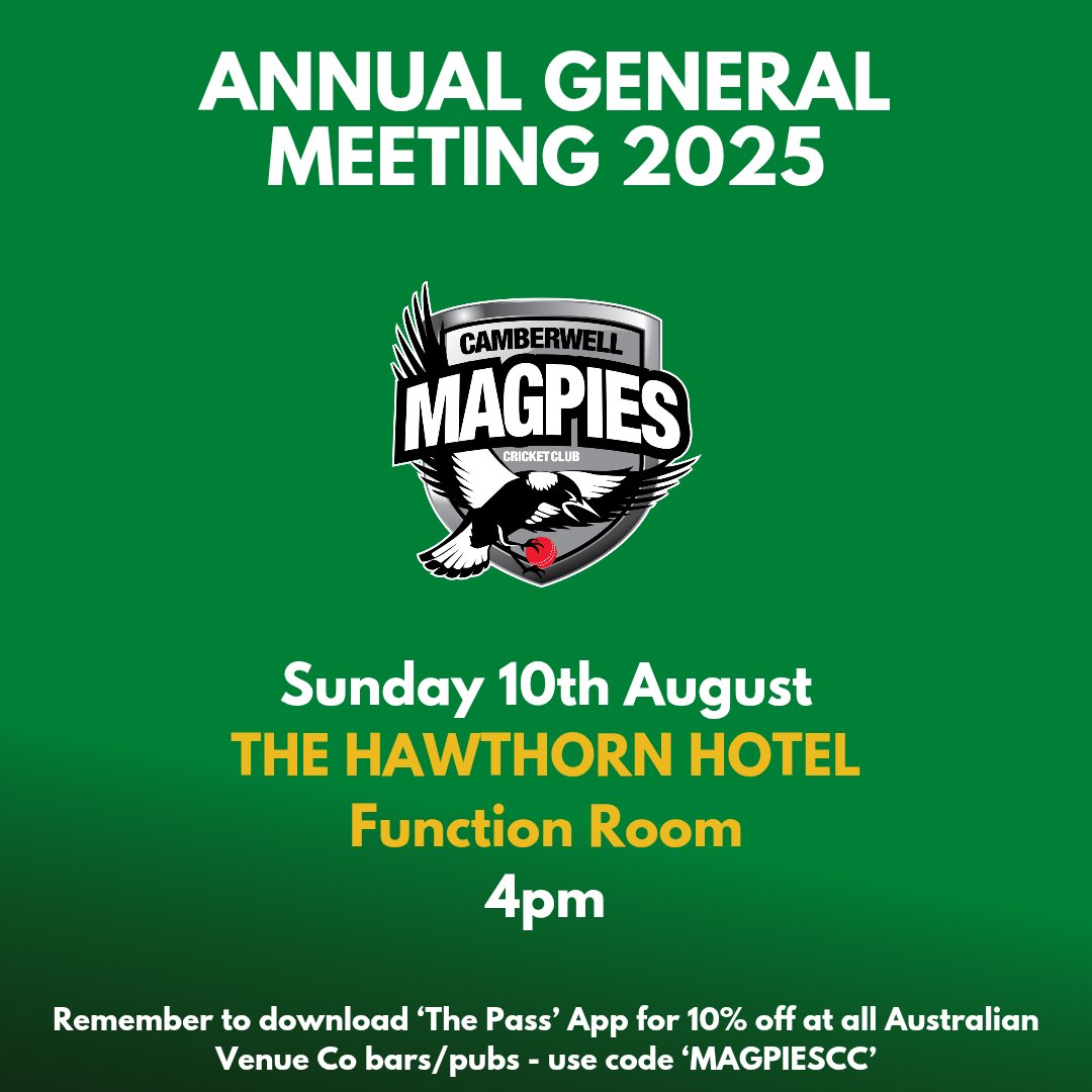 Our 2025 AGM will be held on August 10th at 4pm at the Hawthorn Hotel!

See you then!

#neveryield