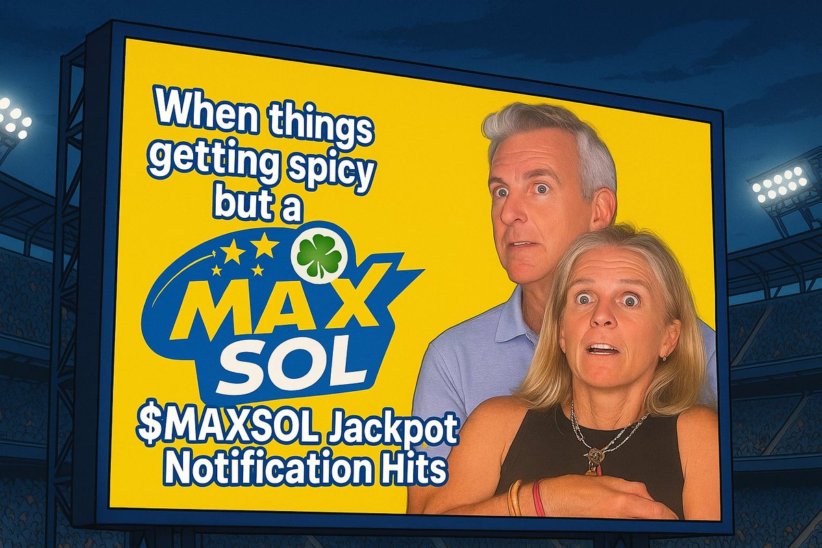 MaxSol_lottery's tweet image. They were getting real spicy…
Then the $MAXSOL Jackpot notification hit 😳
Jackpot be so huge, everyone will know.
