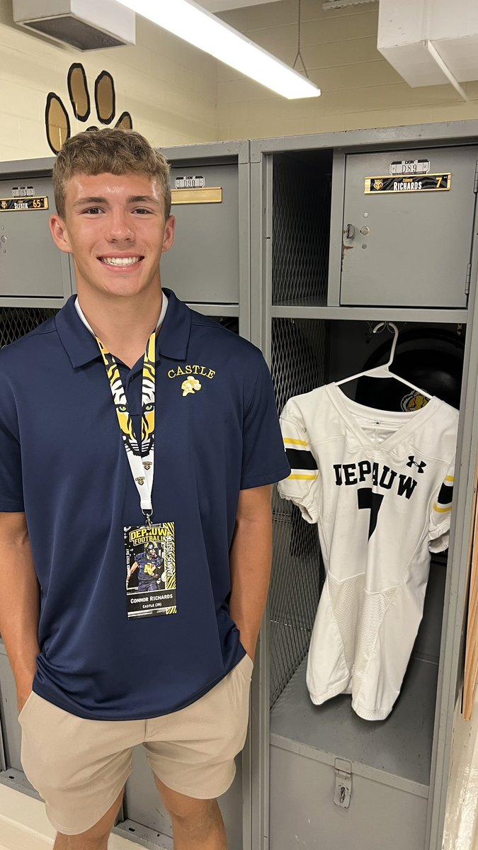 C_Richards_7's tweet image. Thank you @CoachDHyatt for having me up for a visit today. I had a great experience and I’m excited to be back in the fall.@qbdietz @DePauwTigersFB 

@Castle_Football