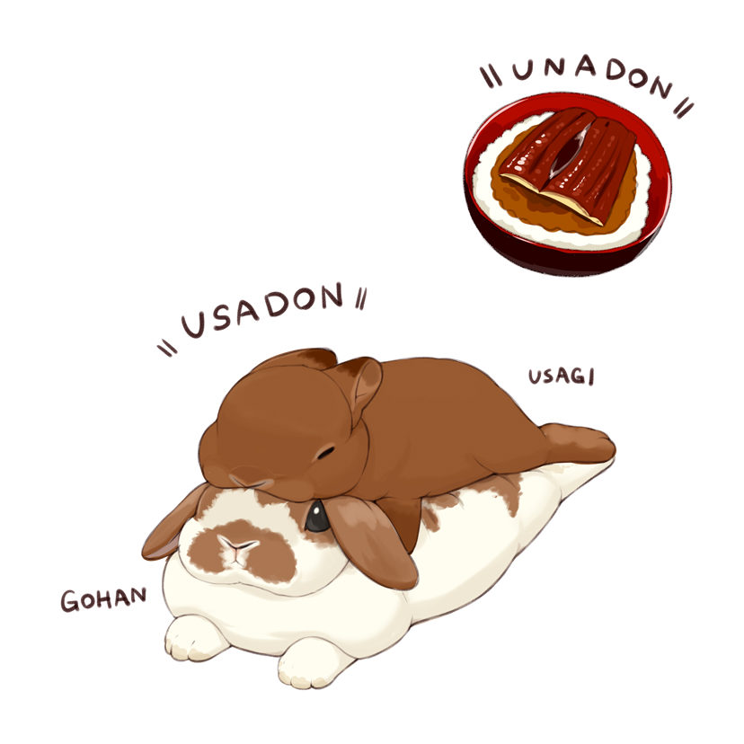 pfeasy's tweet image. うさぎ、うなぎ　さかなのちがい
#土用の丑の日