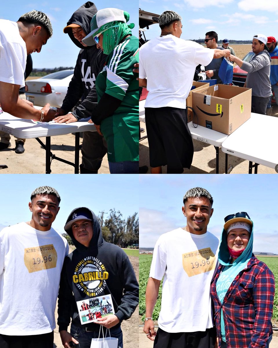 AllFutbolMX's tweet image. Julian Araujo showing appreciation for the agricultural farm workers during this hard time in California. 🇲🇽🇺🇸❤️