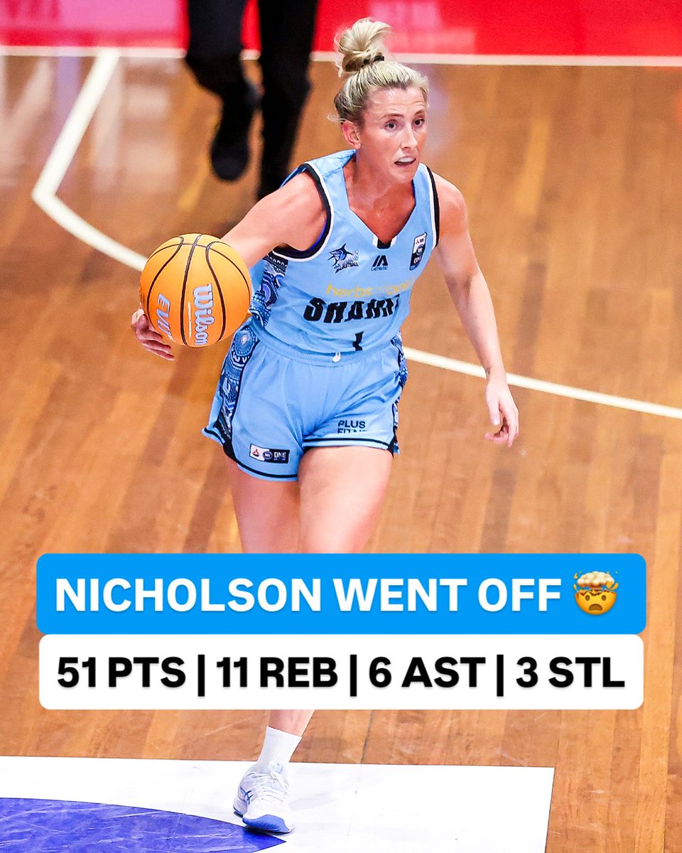 TheSydneyFlames's tweet image. .@Loz_Nicholson WENT OFF 🤯
Flame #133 tallied 51 points (including six triples), 11 rebounds, six assists and three steals in Sutherland’s 110-102 overtime win over Inner West.
#BringTheHeat