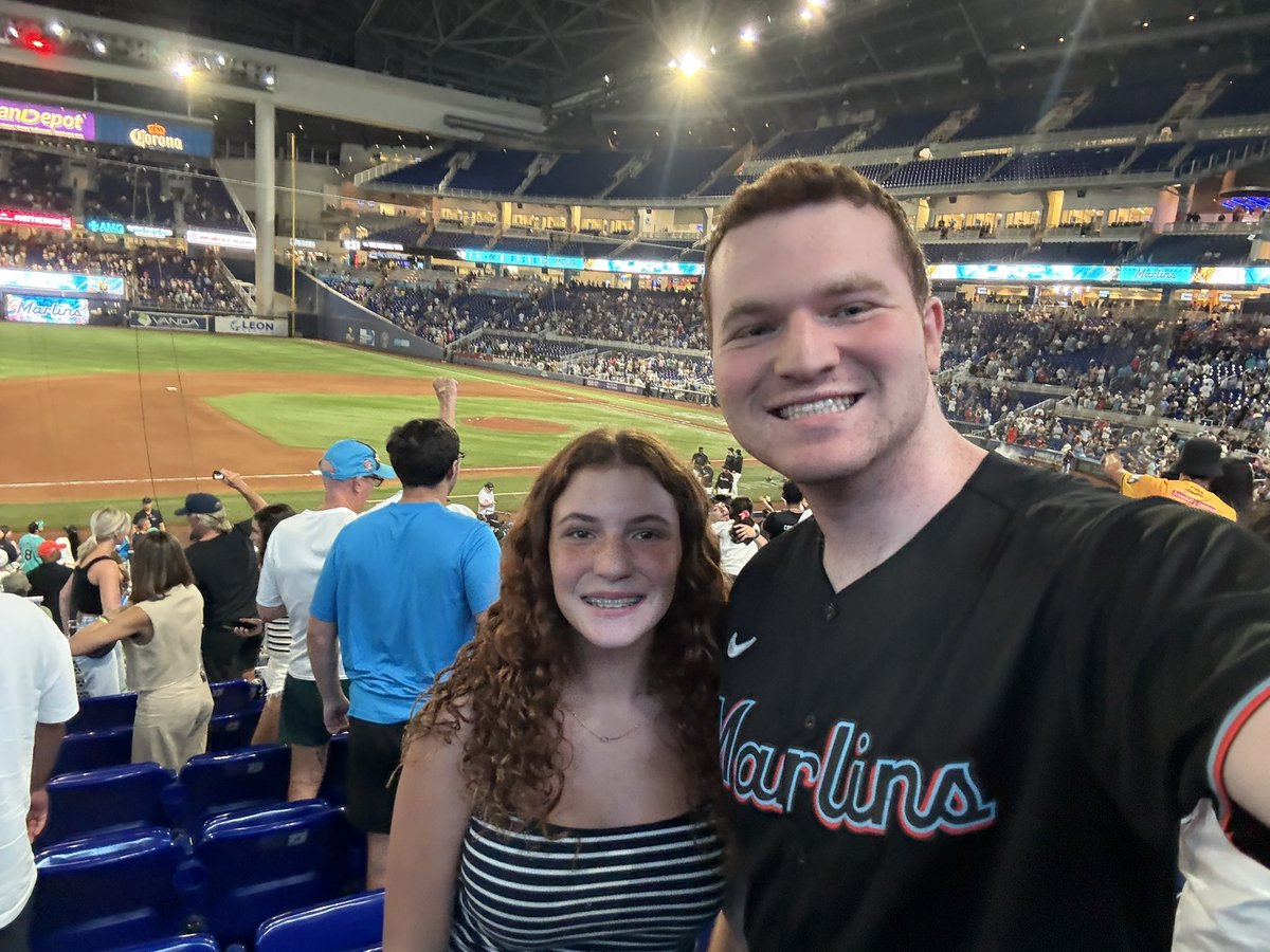 The Marlins have won a game with me in attendance. Curse broken