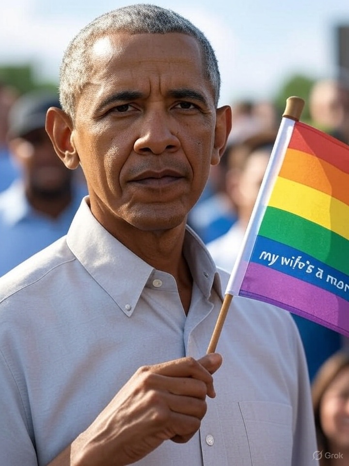 JakoraH's tweet image. HOMOBAMA #OBAMA ๐คฆโโ๏ธ๐ณ๏ธโ๐