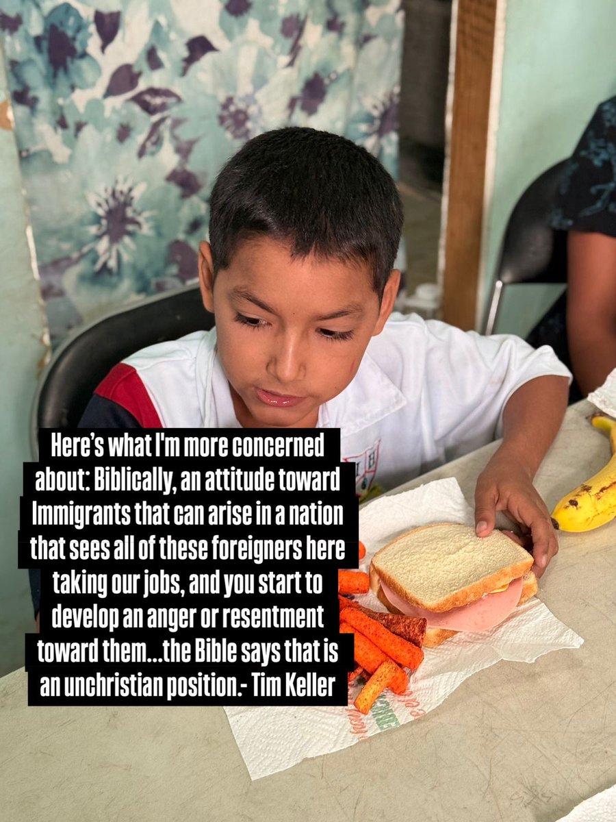 TheImmCoalition's tweet image. Here’s what I'm concerned about: Biblically, an attitude toward Immigrants that can arise in a nation that sees all of these foreigners here taking our jobs, and you start to develop an anger or resentment toward them...the Bible says that is an unchristian position.- Tim Keller