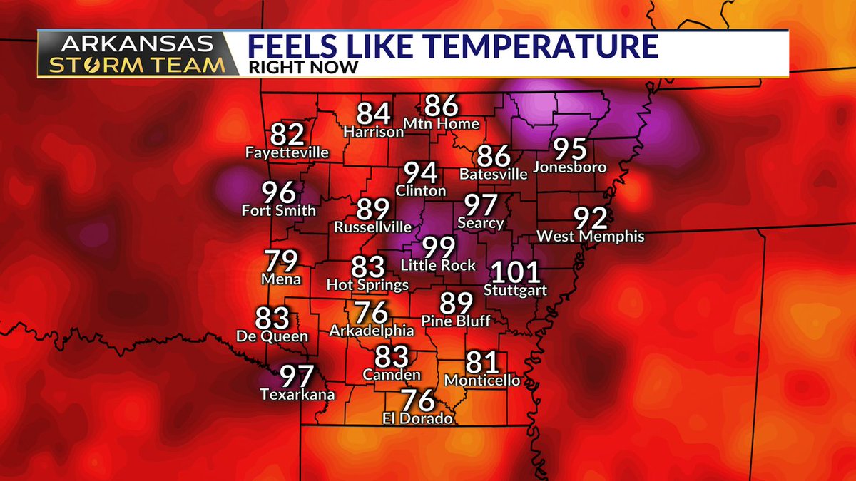 ToddYakoubian's tweet image. STILL feels like 99 in Little Rock and 100 in Stuttgart at 9PM #Gross #ARWX #ARStormTeam @KARK4News