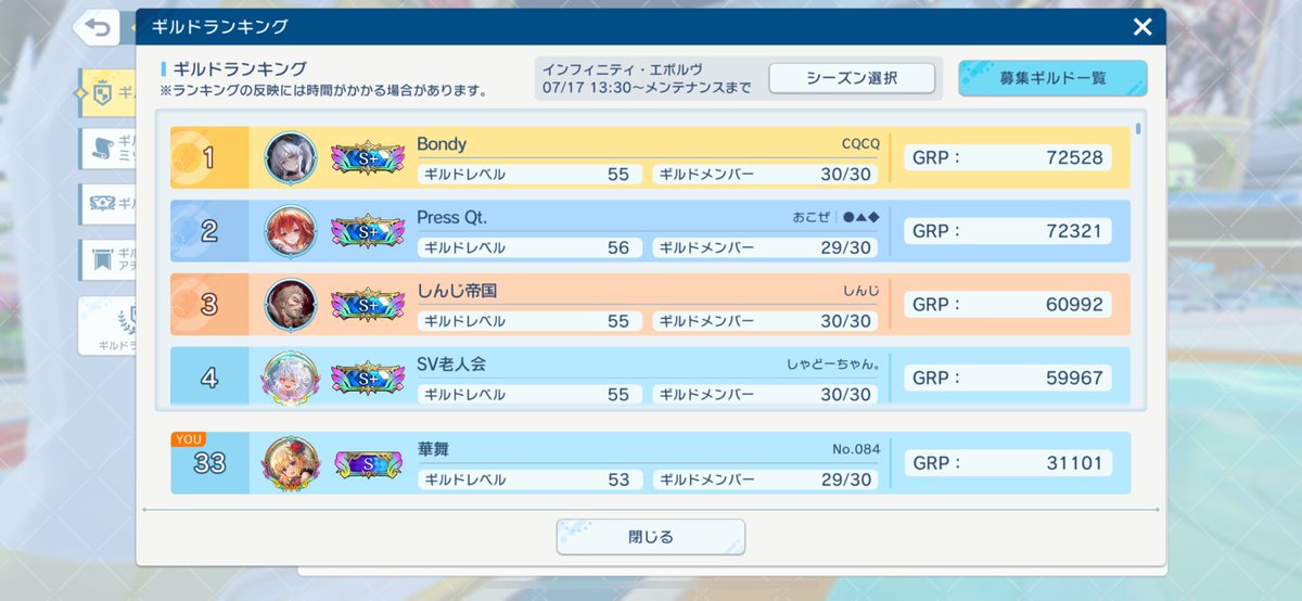 TeamAroma15's tweet photo. 現在ギルドランキング33位です！マスター以上の方大募集してます！ご連絡お待ちしております！
＃シャドバWB 
#チーム募集
#ギルド募集
#ShadowverseWB https://t.co/NRtuoutTq5