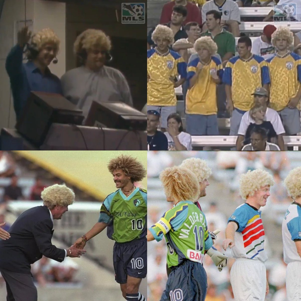 Juezcentral's tweet image. 18 de julio de 1996. Hoy hace 29 años, uno de los días más locos y lindos en la historia de la MLS. Tanto rivales, como hinchas, locutores y compañeros quisieron homenajear al Pibe Valderrama, quien era la estrella de la competición.
El Pibe jugó ese año la primera temporada de…