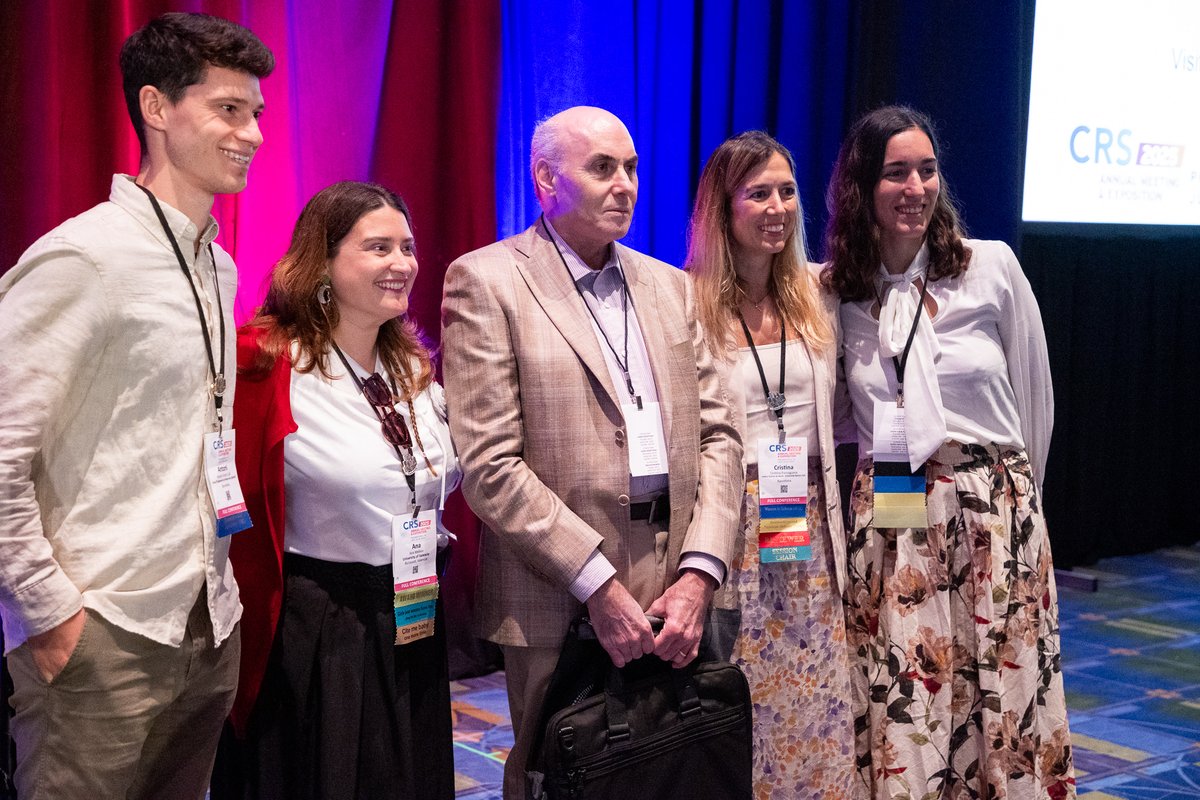 What an inspiring <a href="/CRSScience/">Controlled Release Society</a>  2025 in Philly!
🎤 Presenting our #NanoTherLab work
💬 Mentoring with the <a href="/CRS_YSC/">Young Scientist Committee YSC-CRS</a> 
👏 Proud of #Jennifer &amp; #Toni's talks
🎓 Honored to represent <a href="/CRS_SPLC/">CRS Spanish Portuguese Local Chapter</a> 
🌟 Listening to Drew Weissman on #mRNA
See you all in Lisbon!
