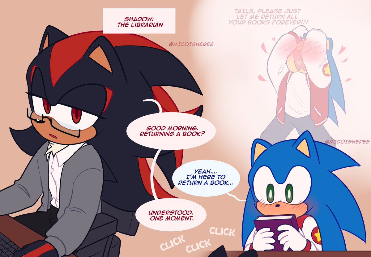 Micoisheretoo's tweet image. The Ark Library! Sonadow Library AU pt.1???
ENG🔛ESP
#sonadow #shadonic