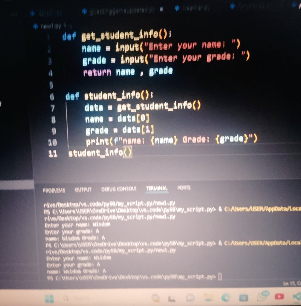 charlesnwawo's tweet image. What I love most about learning Python is not just about writing code. It’s about solving problems and building confidence.
Every bug fixed is a personal win.@py_50c

#12weeksofpythoncode #PythonNewbie
