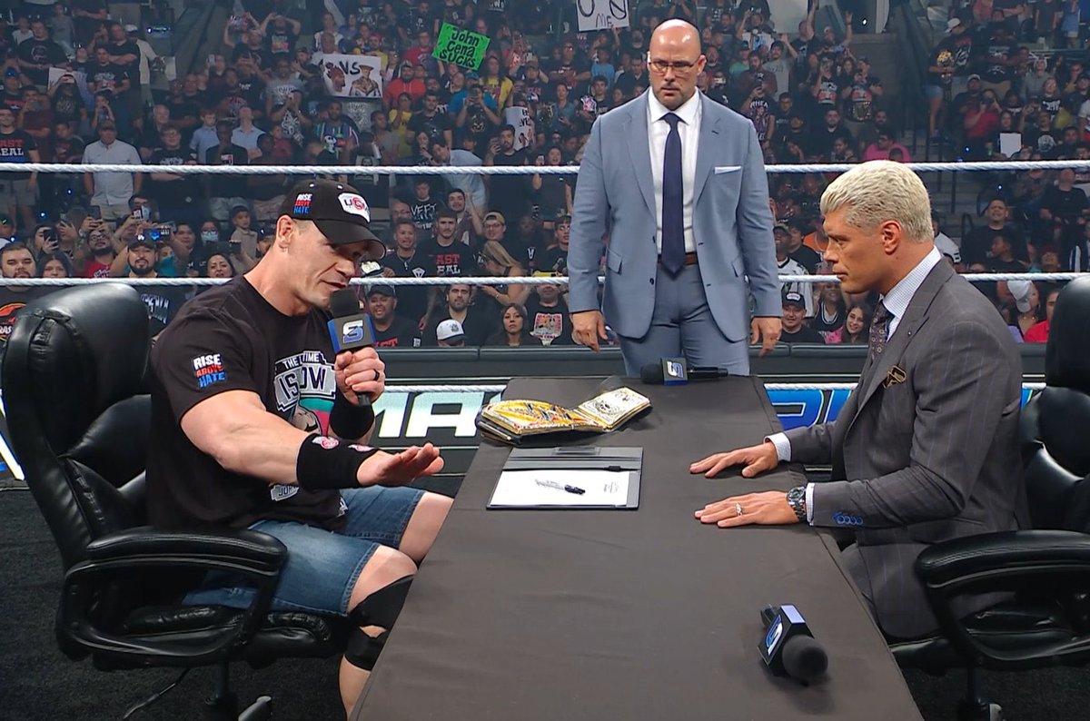 TheCenaMark's tweet image. John Cena vs. Cody Rhodes for the Undisputed WWE Championship is now a Street Fight at SummerSlam! 

In my opinion, the stipulation was necessary. They needed something to regain interest in this feud. I think it sets the stage for a much better rematch overall. 

What’re your…