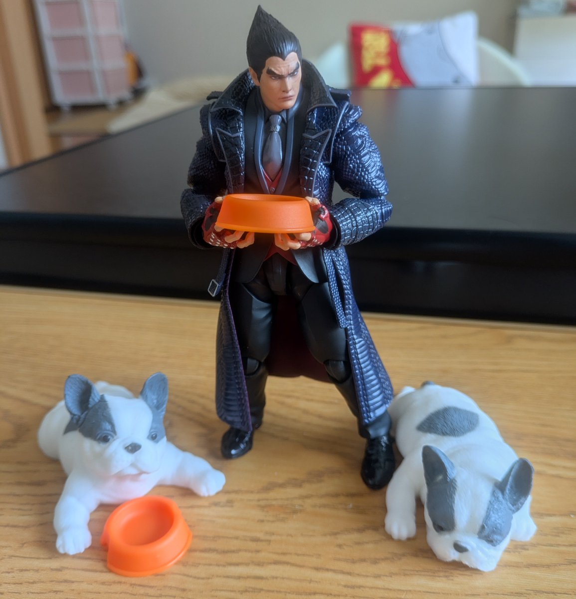 最近飼い始めた大型犬を飼い慣らす。 #Tekken8 #三島一八 #フィギュ