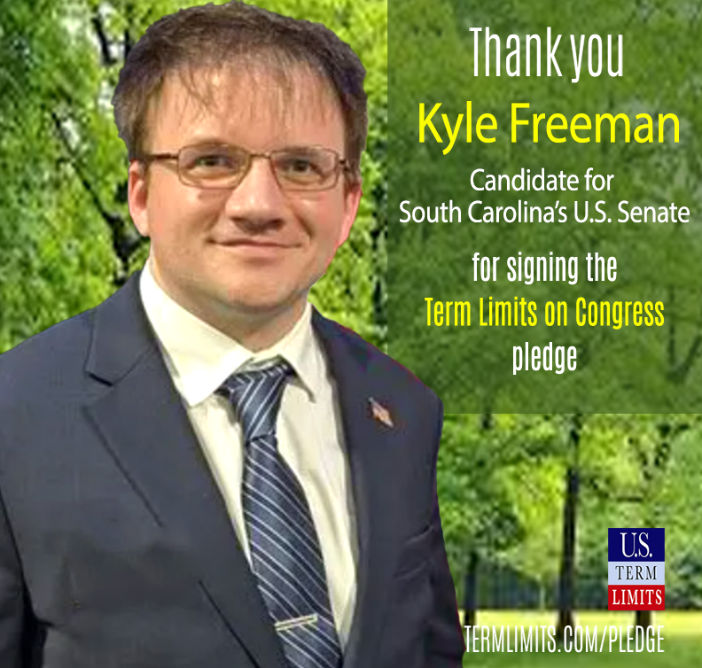 USTermLimits's tweet image. Thank you @KyleforSC for signing the #termlimits on Congress pledge. termlimits.com/wp-content/upl…