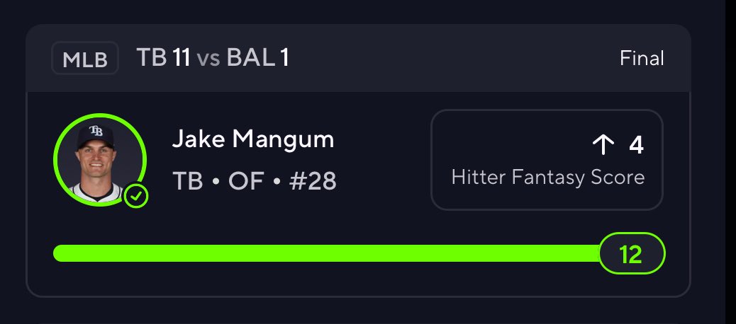 💸💎RayWPicks💎💸 (@raywpicks) on Twitter photo 🤑CASH Jake Mangum
Over 4 Hitter FS✅
🚨( Prop #24)🔒
⭐️Now we are 8-2 on our Last 10 Free Props🤑🔥
$9.99 Premium patreon.com/RayWPicks
📊Research Tool- <a href="/OutlierDotBet/">Outlier.Bet</a> 👨🔬🧪 Free Trial Promo Code- start.outlier.bet/RayWPicks?me
#prizepicks #sportsbetting #playerprops #MLB 🤑CASH Jake Mangum
Over 4 Hitter FS✅
🚨( Prop #24)🔒
⭐️Now we are 8-2 on our Last 10 Free Props🤑🔥
$9.99 Premium patreon.com/RayWPicks
📊Research Tool- <a href="/OutlierDotBet/">Outlier.Bet</a> 👨🔬🧪 Free Trial Promo Code- start.outlier.bet/RayWPicks?me
#prizepicks #sportsbetting #playerprops #MLB