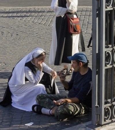 catholicashlyn's tweet image. “They will answer, ‘Lord, when did we see you hungry or thirsty or a stranger or needing clothes or sick or in prison, and did not help you?’ He will reply, ‘Truly I tell you, whatever you did not do for one of the least of these, you did not do for me.’” Matthew 25:44-45