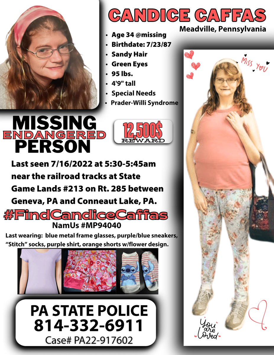 Coming up on another year of Candice not at home where she belongs.  Please take a moment to share and pray for her family and friends.  Thank you in advance.