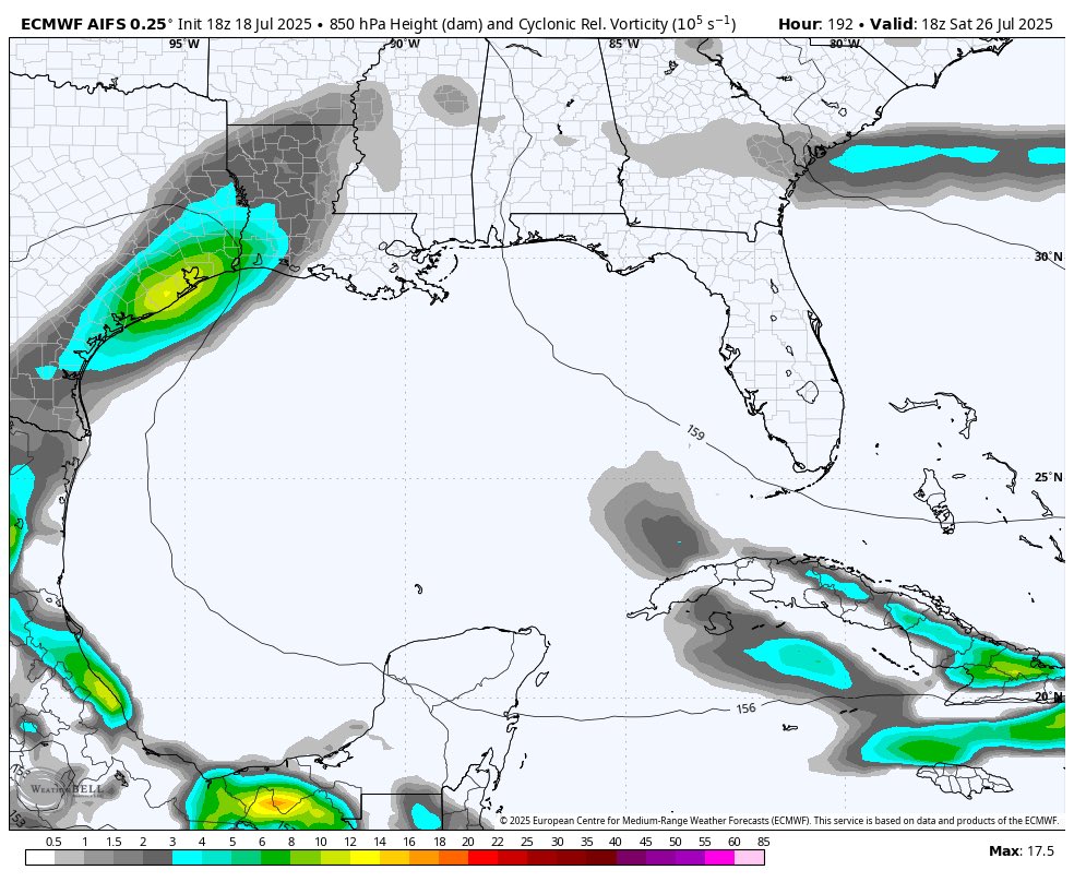 garrettmb's tweet image. Return of 93L next weekend in the Western Gulf?