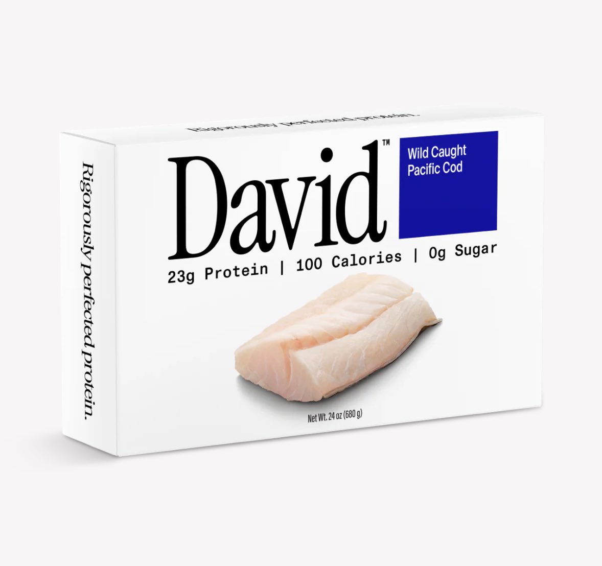 mkobach's tweet image. Releasing a completely off-brand product (frozen cod, naturally high in protein) just to highlight that your core product beats the competition in protein-to-calorie ratio is a deceptively brilliant move