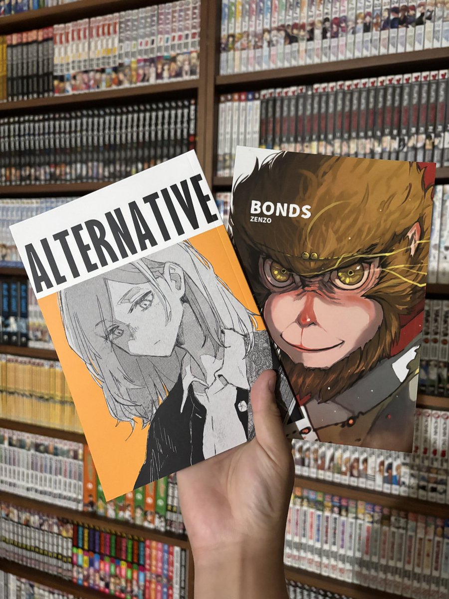 thatmangadude's tweet image. Yohoho it’s mail time from @MerryMangaCo !! Got two of the first manga from @mangamavericks !! Super hyped for Alternative! (P.S. already read Bonds because of special reasons and it was really cool 🔥🔥)