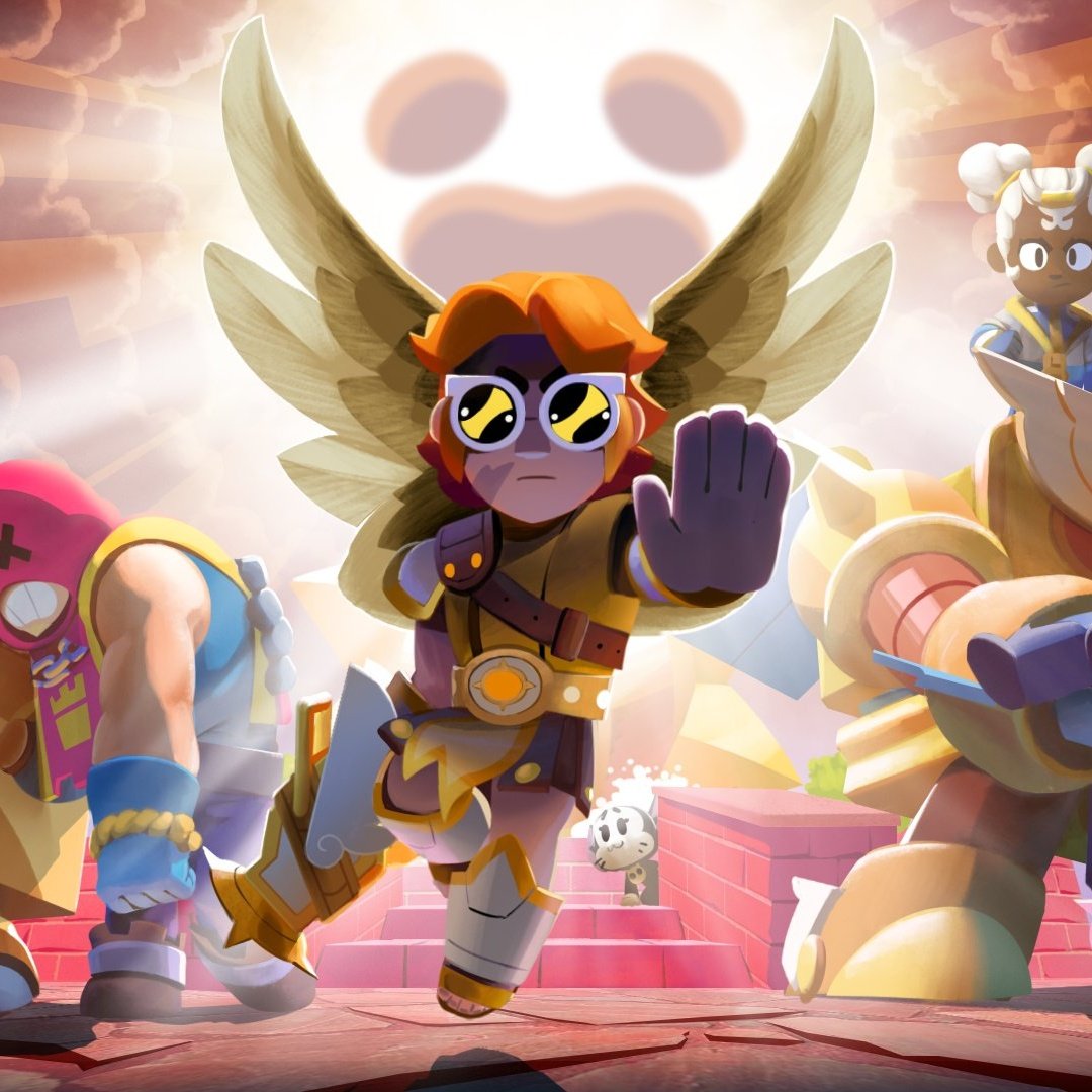 TheatrePosting's tweet image. Blessed Buster official art via @/BrawlStars and @/BrawlStarsJP. The difference in art styles is quite curious.