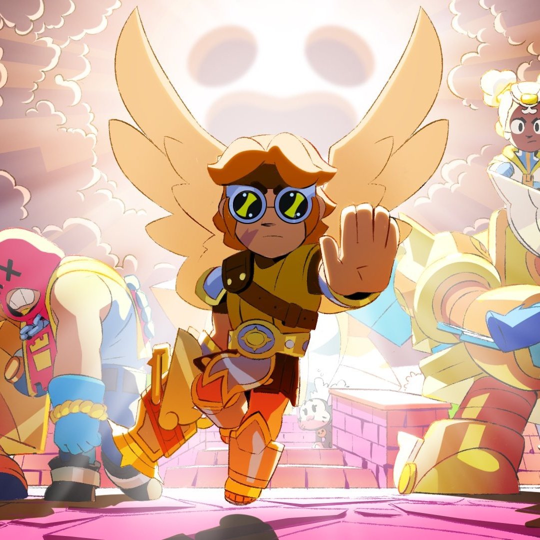 TheatrePosting's tweet image. Blessed Buster official art via @/BrawlStars and @/BrawlStarsJP. The difference in art styles is quite curious.