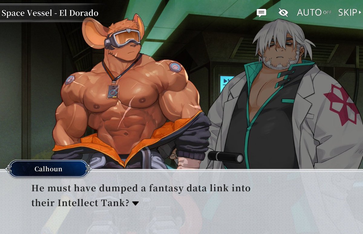 rfcah_f's tweet image. So basically every Eidos characters are actually cybo-rats modified with nanomachines?
Is that why Barboros kept calling Amorey "rat" and why the characters are obsessed with cheese?