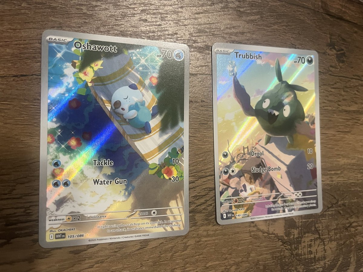 StuartPTCG's tweet image. Pulled the Trubbish I was chasing from Black Bolt - and hit this beautiful Oshawott too 💚
Also snagged some great playables, including 2 Genesect ex! I love the illustration rares in this set, they really nailed the concept with this release.
#PokemonTCG #WhiteFlare #BlackBolt