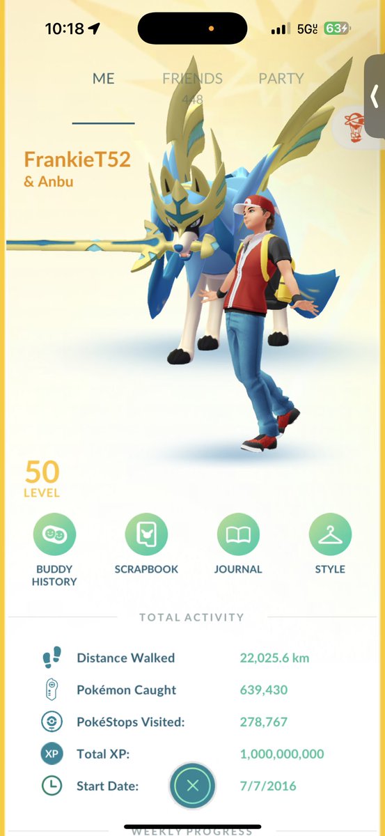 Did a thing today and was able to hit it exactly on the dot. Nice to finally join the billion xp club. Thanks for everyone for the friendship xp and all the grinds to help me get here.