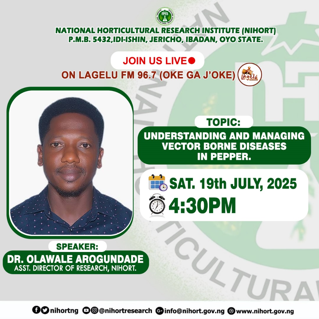 dr_arogs's tweet image. Let's talk pepper diseases that are vectored powered by @NihortNG . Understanding and managing them key points of discussion.