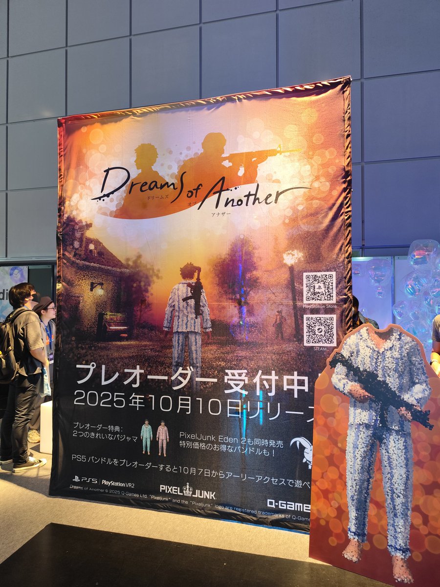 PixelJunkJP's tweet image. BitSummit一般DAYがスタート!!
3F入口入ってすぐPlayStationブース&私たちのブースで『Dreams of Another』展示しています🫧
@BitSummitJP
@baiyon_jp