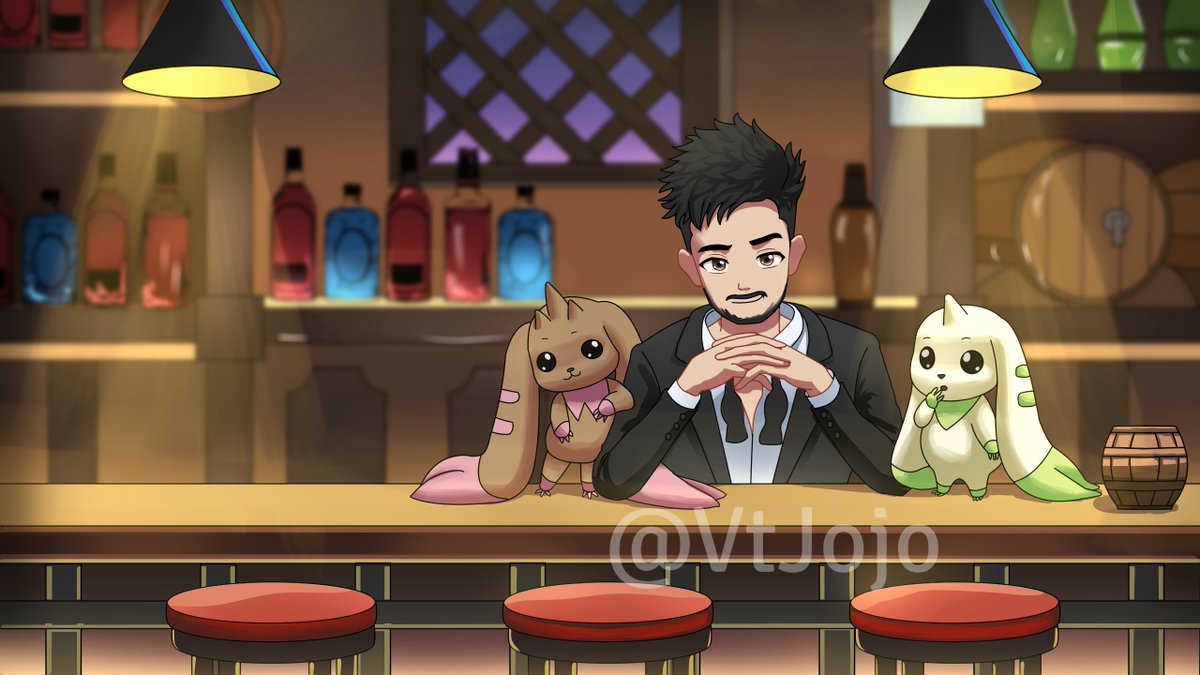 Finished this project for a friend <a href="/allpha_death/">AllphaDeath</a>, Lemme know what you think about it !^^

#Vtuber #pngtuber #GenshinImpact #Pokemon #artmoots #characterdesign #commissionsopen  #jojoart