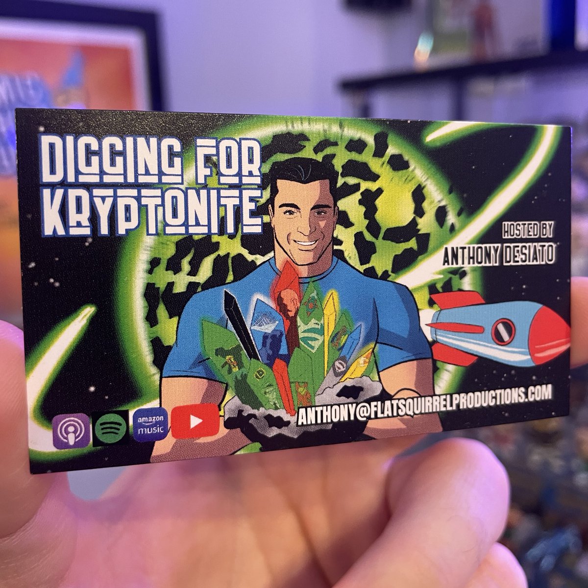 diggingforkrpod's tweet image. Business cards are in! Will have loads of these on hand as I walk the floor of NYCC this October.
Next up: MERCH!!!