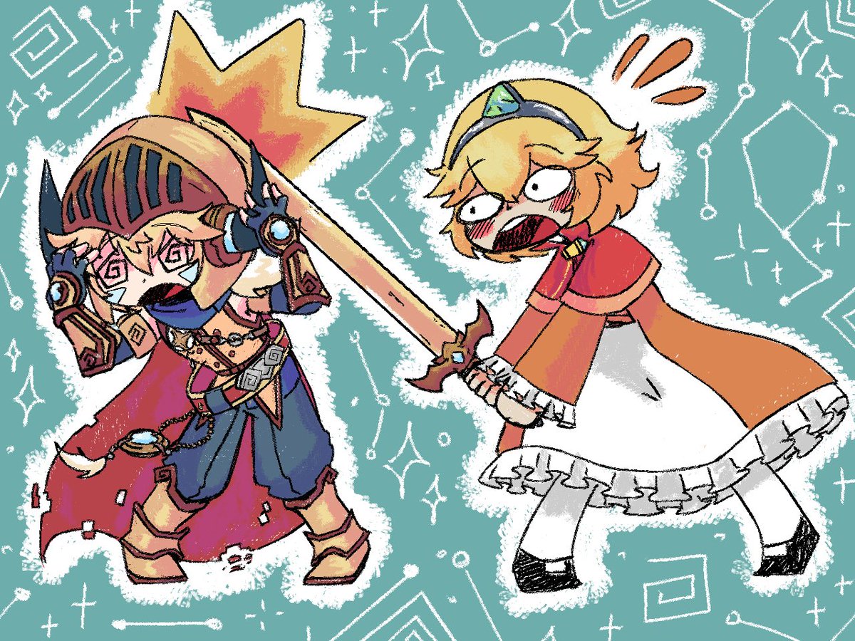 _GIRA8's tweet image. KAI &amp;amp; Little Princess (5) 👑🗡️

#가디언테일즈 #Guardiantales #ガーディアンテイルズ