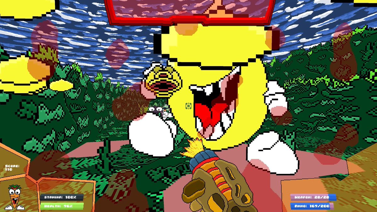 guyzacgfg's tweet image. Lemons be blasting in ya face, Veg out Crew FPS! @gamemakerstudio @aseprite #gamemakerstudio #gamemaker #gamedevelopment #gamedev #aseprite #pixelart #gameart #fps #retrofps #boomershooter #games #game #retro #oldschool #vegoutcrew