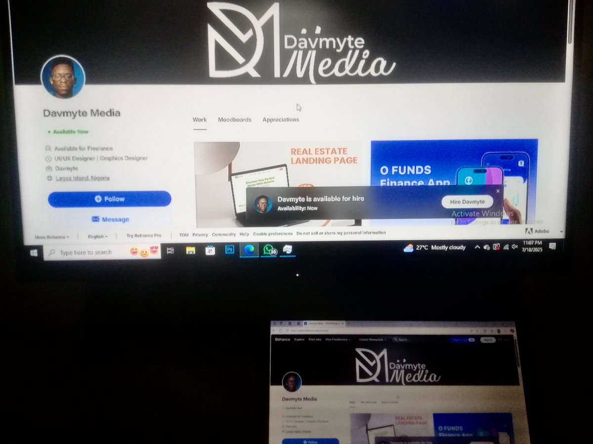 davecrypts's tweet image. Late night grind 🔥
Working on my UI/UX portfolio
Let&apos;s connect guys
#UIUXDesign #BehanceProject #DesignThatConnects #FigmaDesign #UXCaseStudy #CreativeProcess #DesignCommunity #PortfolioWork #UserExperience #DigitalDesign