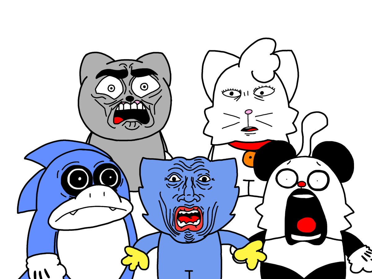 My characters when someone makes ship art of them: